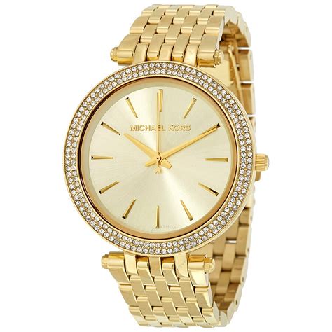 michael kors darci gold tone leather watch|Michael Kors darci mk3191.